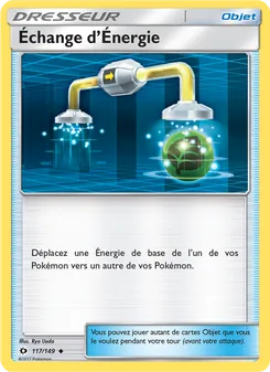 Carte Pokémon Échange d’Énergie 117
