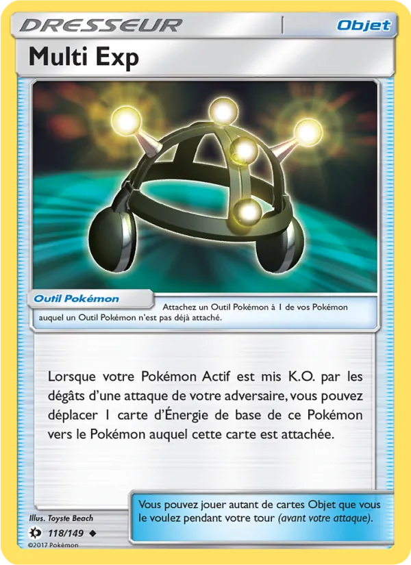 Carte Pokémon Multi Exp 118/149 de l'extension Soleil et Lune