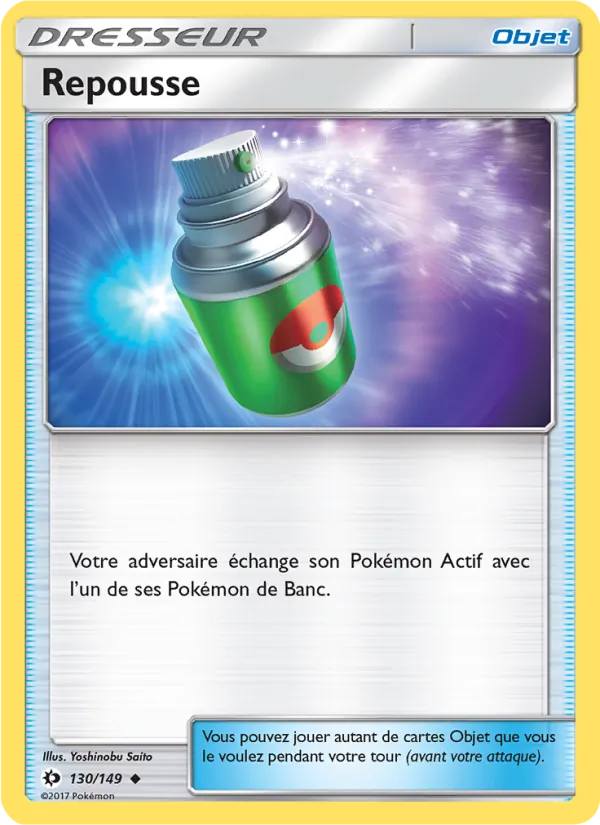 Carte Pokémon Repousse 130/149 de l'extension Soleil et Lune