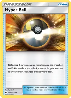 Carte Pokémon Hyper Ball 135