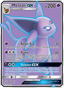 Carte Pokémon Mentali GX 140 — Soleil et Lune