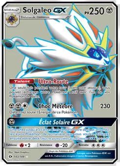 Carte Pokémon Solgaleo GX 143 — Soleil et Lune