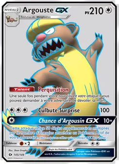 Carte Pokémon Argouste GX 145 — Soleil et Lune