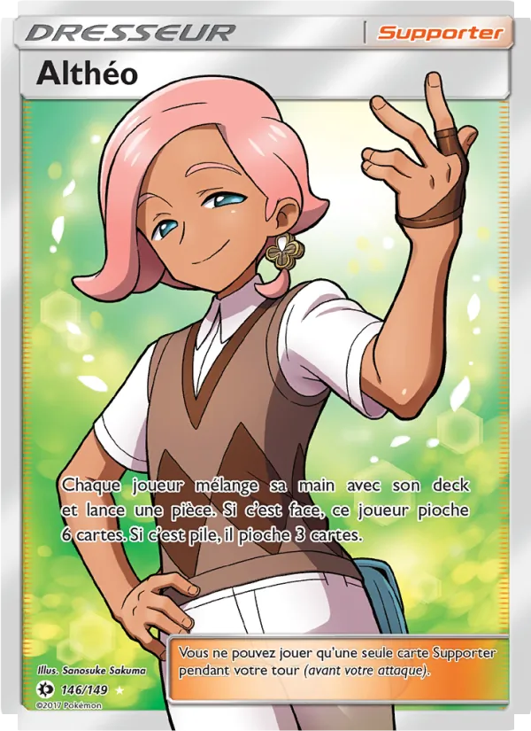 Carte Pokémon Althéo 146/149 de l'extension Soleil et Lune