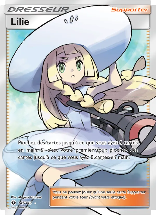 Carte Pokémon Lilie 147/149 de l'extension Soleil et Lune