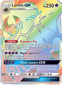 Carte Pokémon Lunala GX 153