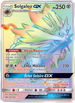 Carte Pokémon Solgaleo GX 155