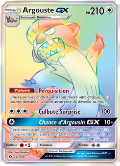 Carte Pokémon Argouste GX 157