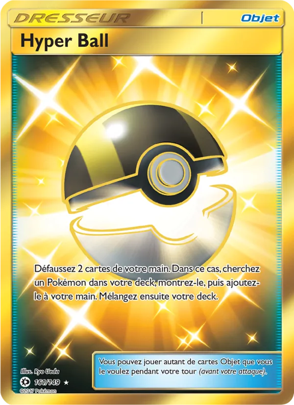 Carte Pokémon Hyper Ball 161/149 de l'extension Soleil et Lune
