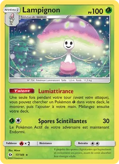 Carte Pokémon Lampignon 17