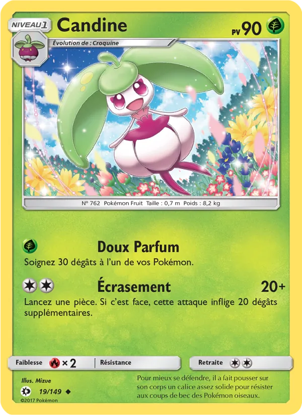 Carte Pokémon Candine 19/149 de l'extension Soleil et Lune