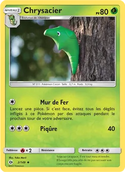 Carte Pokémon Chrysacier 2