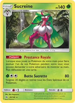 Carte Pokémon Sucreine 20