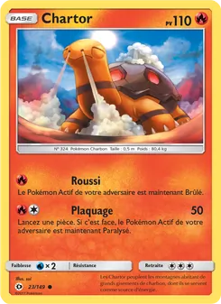 Carte Pokémon Chartor 23 — Soleil et Lune