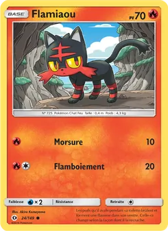 Carte Pokémon Flamiaou 24