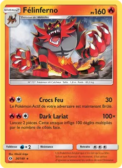 Carte Pokémon Félinferno 26