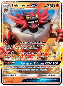 Carte Pokémon Félinferno GX 27