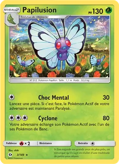 Carte Pokémon Papilusion 3