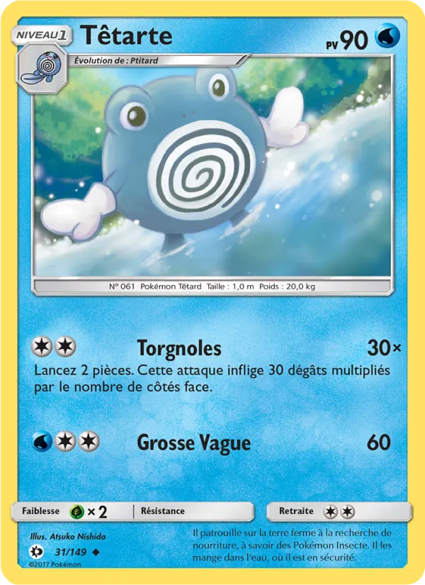 Carte Pokémon Têtarte 31/149 de l'extension Soleil et Lune