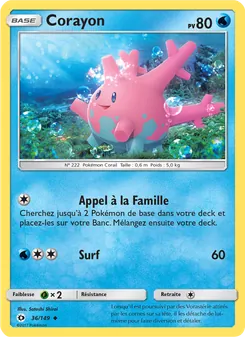Carte Pokémon Corayon 36