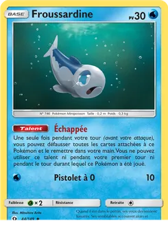 Carte Pokémon Froussardine 44