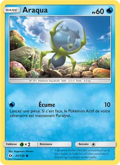 Carte Pokémon Araqua 45