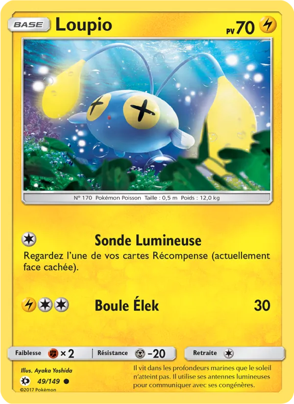 Carte Pokémon Loupio 49/149 de l'extension Soleil et Lune
