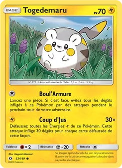 Carte Pokémon Togedemaru 53