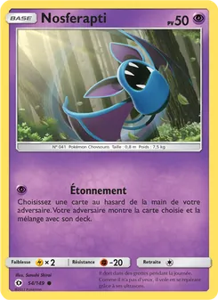 Carte Pokémon Nosferapti 54