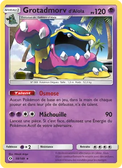 Carte Pokémon Grotadmorv d’Alola 58