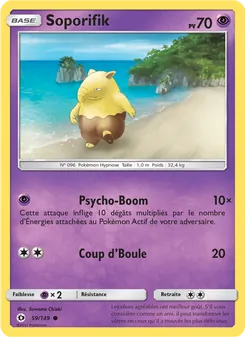 Carte Pokémon Soporifik 59