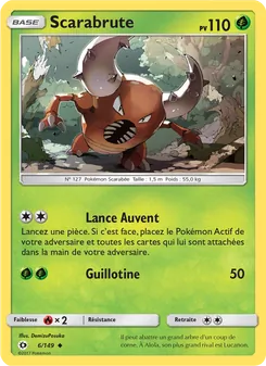 Carte Pokémon Scarabrute 6