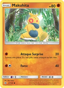 Carte Pokémon Makuhita 67