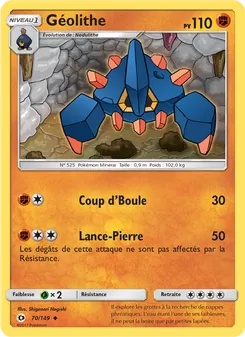 Carte Pokémon Géolithe 70