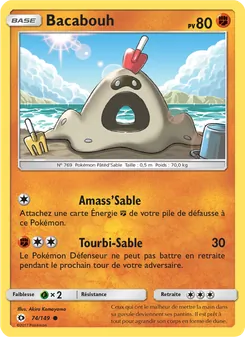 Carte Pokémon Bacabouh 74