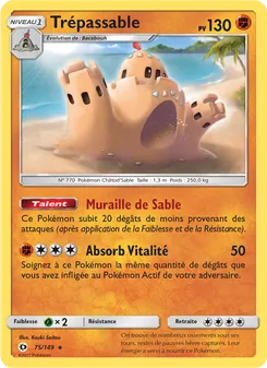 Carte Pokémon Trépassable 75