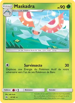 Carte Pokémon Maskadra 8