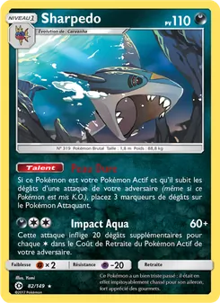 Carte Pokémon Sharpedo 82