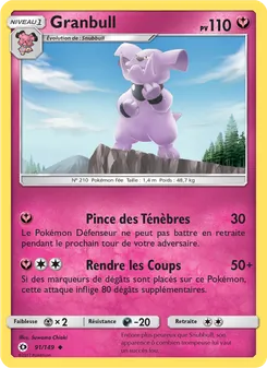 Carte Pokémon Granbull 91