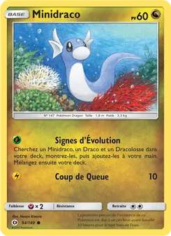 Carte Pokémon Minidraco 94