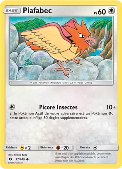 Carte Pokémon Piafabec 97