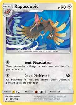 Carte Pokémon Rapasdepic 98