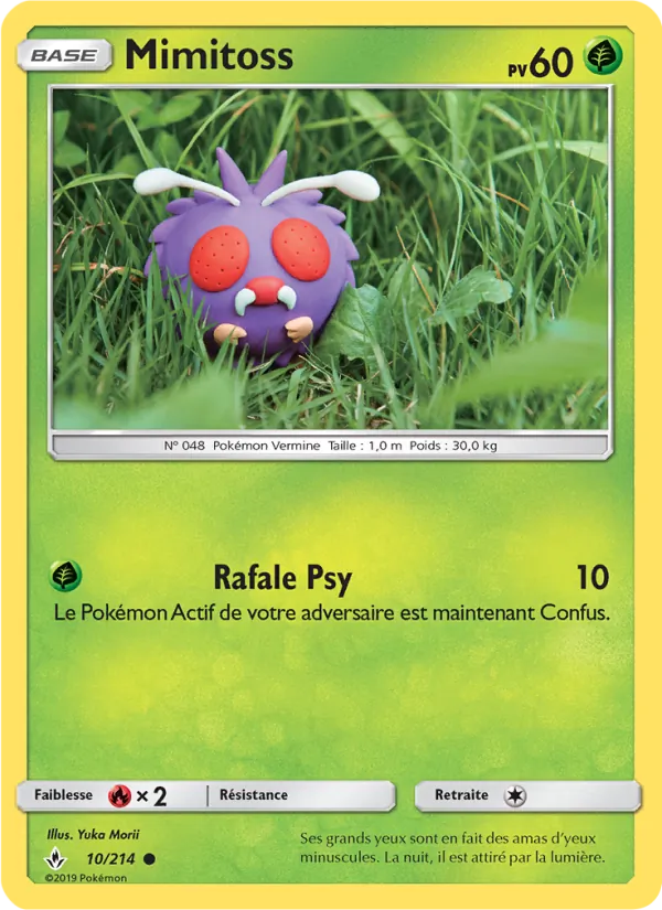 Carte Pokémon Mimitoss 10/214 de l'extension Alliance Infaillible