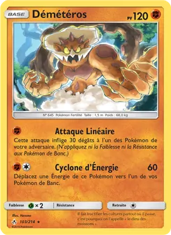 Carte Pokémon Démétéros 103