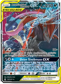 Carte Pokémon Amphinobi et Zoroark GX 107