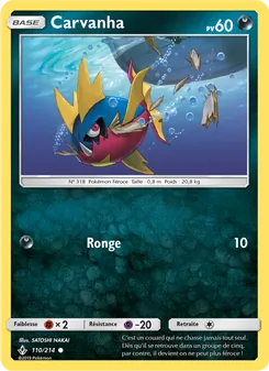 Carte Pokémon Carvanha 110