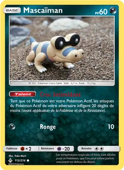 Carte Pokémon Mascaïman 113
