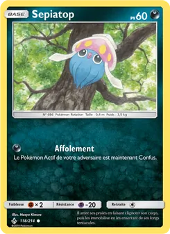 Carte Pokémon Sepiatop 118