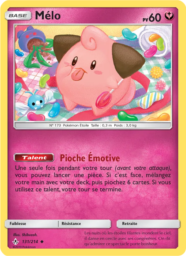 Carte Pokémon Mélo 131/214 de l'extension Alliance Infaillible