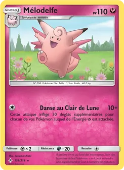 Carte Pokémon Mélodelfe 133
